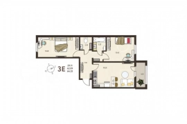 2-к. квартира, 64,8 м², 2/17 эт.