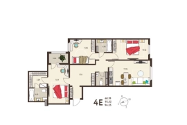 3-ком. кв. 94,3 кв.м., 2/18 эт.